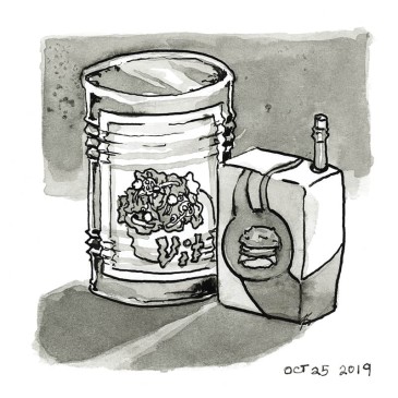 Inktober Cyborgs No. 025 - Tasty