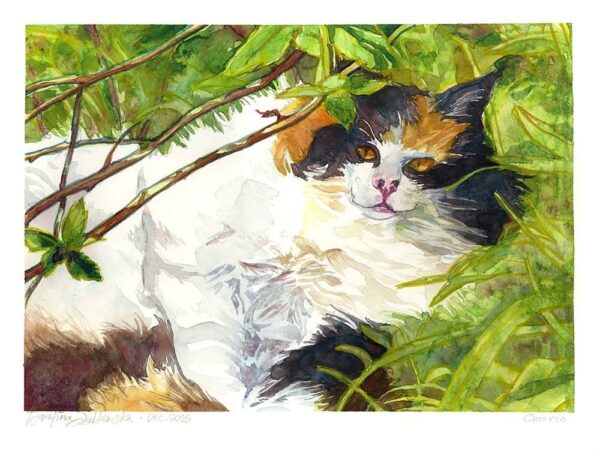 pet portrait cat painting