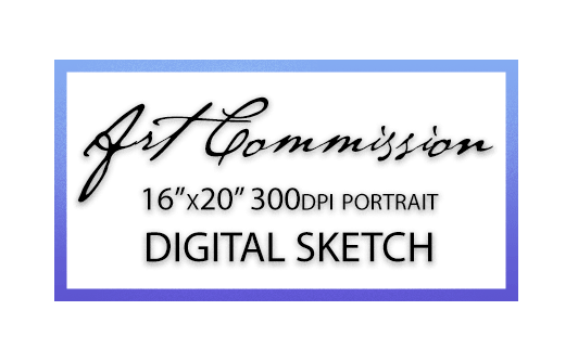 Art Commission - Digital Portrait Sketch / Custom Portrait Sketch by Karolina Szablewska