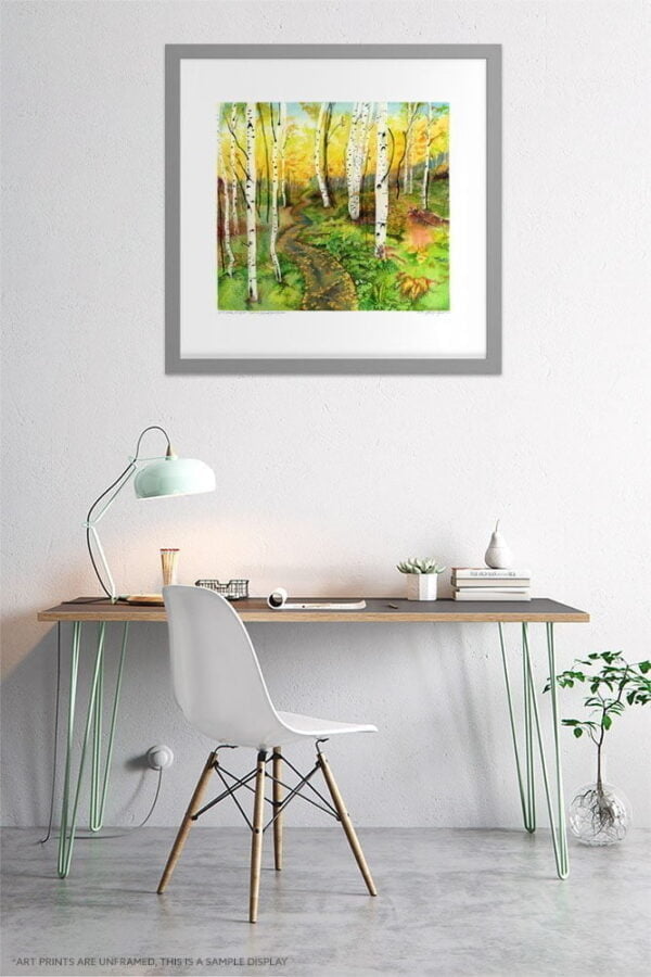 Birch Forest Art Prints, Nature Wall Art of Grands-Jardins National Park, Quebec, Canada by Karolina Szablewska