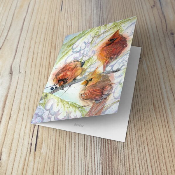 Red Cardinals Assorted Set of Greeting Cards - Image 10