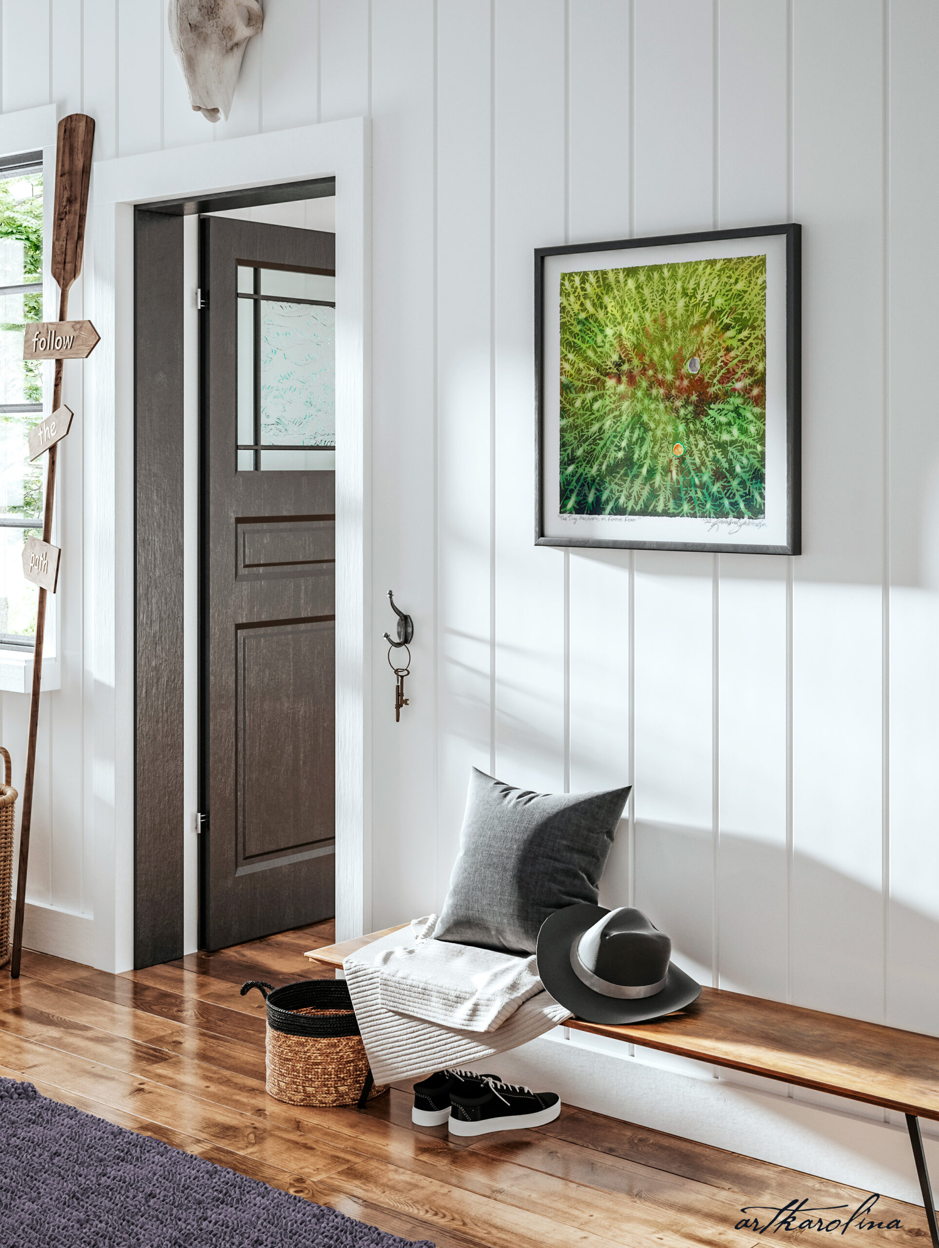 Abstract Forest Large Wall Art • Karolina Szablewska