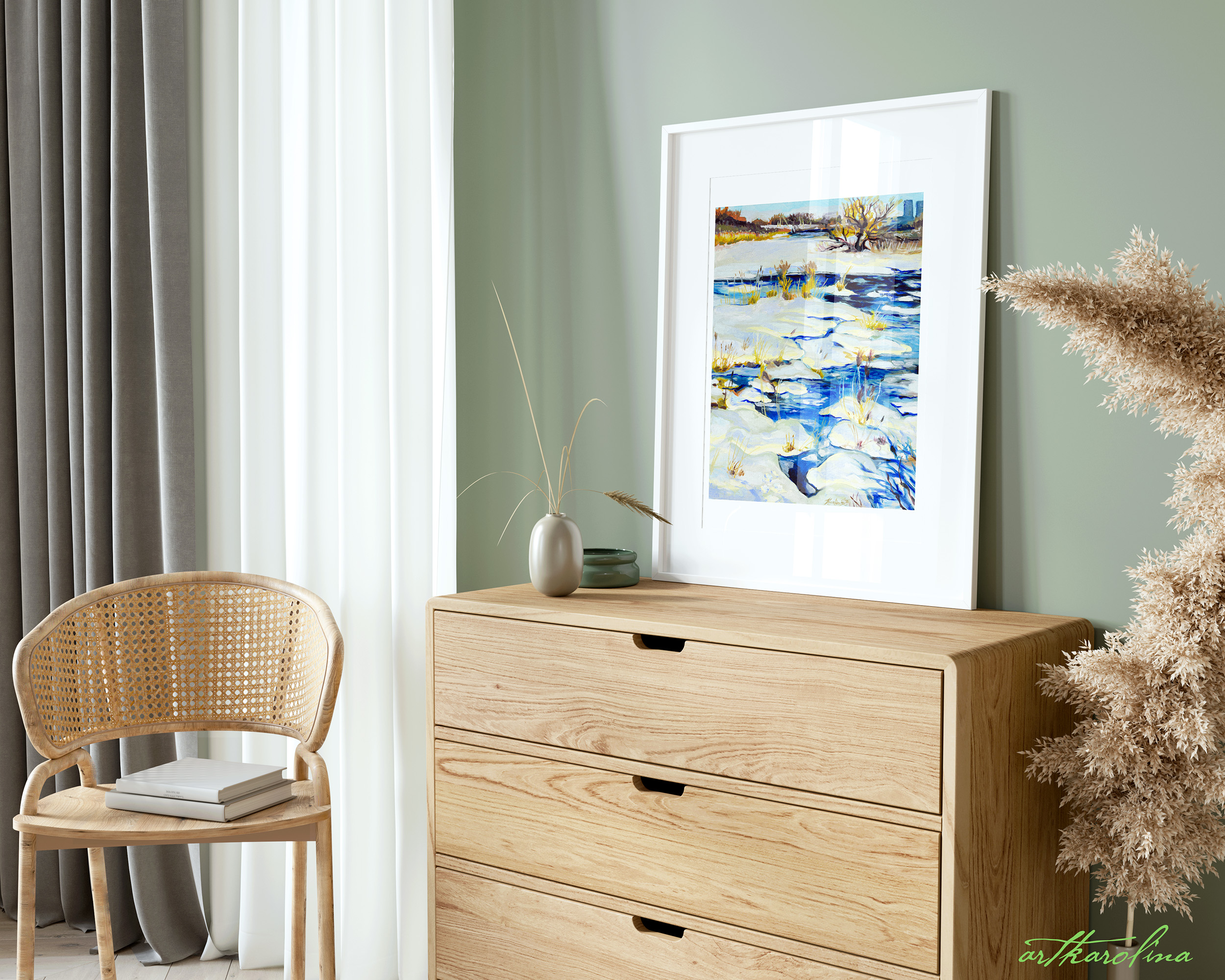 Montreal Art - Extra Large Wall Art Prints of Parc Rapides in Winter / Ice Floats and Snow in Lasalle - Image 5